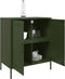 vidaXL - Dressoir - 68x39x79 - cm - staal - olijfgroen