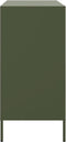 vidaXL - Dressoir - 68x39x79 - cm - staal - olijfgroen