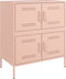 vidaXL - Dressoir - 68x39x79 - cm - staal - roze