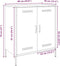 vidaXL - Dressoir - 68x39x79 - cm - staal - roze