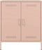 vidaXL - Dressoir - 68x39x79 - cm - staal - roze