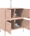 vidaXL - Dressoir - 68x39x79 - cm - staal - roze