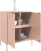 vidaXL - Dressoir - 68x39x79 - cm - staal - roze