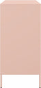 vidaXL - Dressoir - 68x39x79 - cm - staal - roze
