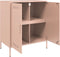 vidaXL - Dressoir - 68x39x79 - cm - staal - roze