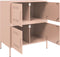 vidaXL - Dressoir - 68x39x79 - cm - staal - roze