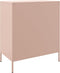 vidaXL - Dressoir - 68x39x79 - cm - staal - roze