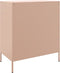 vidaXL - Dressoir - 68x39x79 - cm - staal - roze