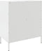 vidaXL - Dressoir - 68x39x79 - cm - staal - wit