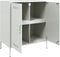 vidaXL - Dressoir - 68x39x79 - cm - staal - wit
