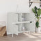 vidaXL - Dressoir - 68x39x79 - cm - staal - wit