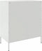 vidaXL - Dressoir - 68x39x79 - cm - staal - wit