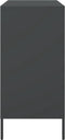 vidaXL - Dressoir - 68x39x79 - cm - staal - zwart