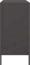 vidaXL - Dressoir - 68x39x79 - cm - staal - zwart