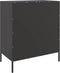 vidaXL - Dressoir - 68x39x79 - cm - staal - zwart