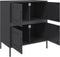 vidaXL - Dressoir - 68x39x79 - cm - staal - zwart