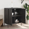 vidaXL - Dressoir - 68x39x79 - cm - staal - zwart