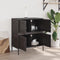 vidaXL - Dressoir - 68x39x79 - cm - staal - zwart