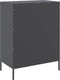 vidaXL - Dressoir - 68x39x89 - cm - staal - antracietkleurig