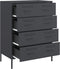 vidaXL - Dressoir - 68x39x89 - cm - staal - antracietkleurig