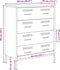 vidaXL - Dressoir - 68x39x89 - cm - staal - olijfgroen