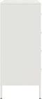 vidaXL - Dressoir - 68x39x89 - cm - staal - wit