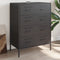 vidaXL - Dressoir - 68x39x89 - cm - staal - zwart