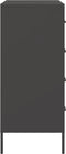 vidaXL - Dressoir - 68x39x89 - cm - staal - zwart