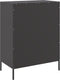 vidaXL - Dressoir - 68x39x89 - cm - staal - zwart