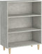 vidaXL - Dressoir - 69,5x32,5x90 - cm - bewerkt - hout - betongrijs