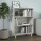 vidaXL - Dressoir - 69,5x32,5x90 - cm - bewerkt - hout - betongrijs