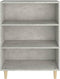 vidaXL - Dressoir - 69,5x32,5x90 - cm - bewerkt - hout - betongrijs