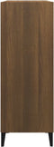 vidaXL - Dressoir - 69,5x32,5x90 - cm - bewerkt - hout - bruin - eikenkleur