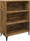 vidaXL - Dressoir - 69,5x32,5x90 - cm - bewerkt - hout - gerookt - eikenkleurig