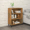 vidaXL - Dressoir - 69,5x32,5x90 - cm - bewerkt - hout - gerookt - eikenkleurig