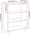 vidaXL - Dressoir - 69,5x32,5x90 - cm - bewerkt - hout - gerookt - eikenkleurig