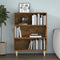 vidaXL - Dressoir - 69,5x32,5x90 - cm - bewerkt - hout - gerookt - eikenkleurig