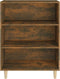 vidaXL - Dressoir - 69,5x32,5x90 - cm - bewerkt - hout - gerookt - eikenkleurig