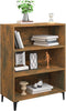 vidaXL - Dressoir - 69,5x32,5x90 - cm - bewerkt - hout - gerookt - eikenkleurig