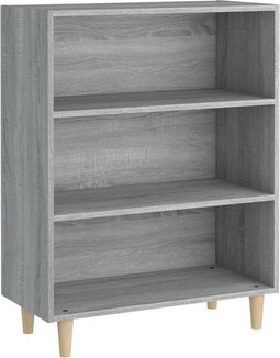 vidaXL - Dressoir - 69,5x32,5x90 - cm - bewerkt - hout - grijs - sonoma - eikenkleurig