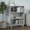 vidaXL - Dressoir - 69,5x32,5x90 - cm - bewerkt - hout - grijs - sonoma - eikenkleurig