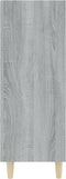 vidaXL - Dressoir - 69,5x32,5x90 - cm - bewerkt - hout - grijs - sonoma - eikenkleurig