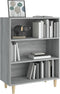 vidaXL - Dressoir - 69,5x32,5x90 - cm - bewerkt - hout - grijs - sonoma - eikenkleurig