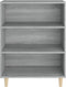 vidaXL - Dressoir - 69,5x32,5x90 - cm - bewerkt - hout - grijs - sonoma - eikenkleurig