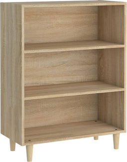 vidaXL - Dressoir - 69,5x32,5x90 - cm - bewerkt - hout - sonoma - eikenkleurig