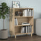 vidaXL - Dressoir - 69,5x32,5x90 - cm - bewerkt - hout - sonoma - eikenkleurig