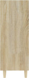 vidaXL - Dressoir - 69,5x32,5x90 - cm - bewerkt - hout - sonoma - eikenkleurig
