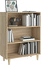 vidaXL - Dressoir - 69,5x32,5x90 - cm - bewerkt - hout - sonoma - eikenkleurig