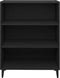 vidaXL - Dressoir - 69,5x32,5x90 - cm - bewerkt - hout - zwart