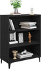 vidaXL - Dressoir - 69,5x32,5x90 - cm - bewerkt - hout - zwart